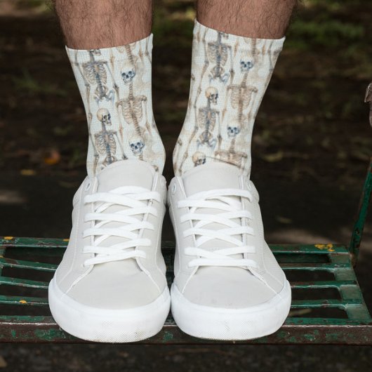 Skeletonpatroon Halloween Sokken