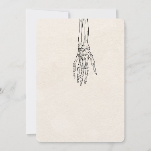 Skeletons 2 Bone-Chilling Halloween Party Kaart (Achterkant)