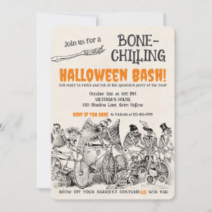 Skeletons 2 Bone-Chilling Halloween Party Kaart