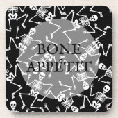 Skeletons BONE APPÉTIT Bier Onderzetter (Voorkant)