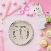  Skeletons Cocktails Halloween Party Papieren Bordje (Feest)