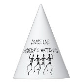 Skeletons Dance net alsof niemand Halloween kijkt Feesthoedjes (Voorkant)