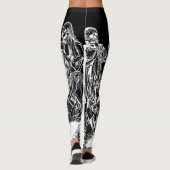 Skeletons Danse Macabre Black Leggings (Achterkant)