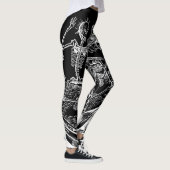 Skeletons Danse Macabre Black Leggings (Rechts)
