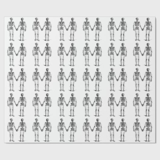 Skeletons Diagram met Genummerde Botten Cadeaupapier (Vlak)