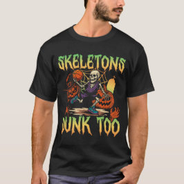 Skeletons Dunk Ook Sport Halloween T-shirt