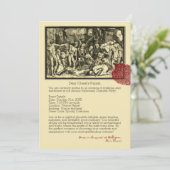 Skeletons' Halloween Invitation Kaart (Staand voorkant)