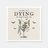 Skeletons Halloween Party servetten (Voorkant)