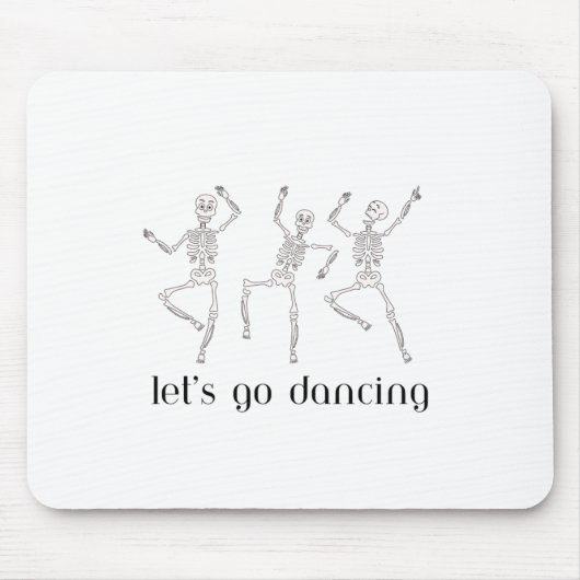 Skeletons laat dansen op een muismat (Voorkant)
