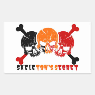 Skeleton's Secret Rechthoekige Sticker