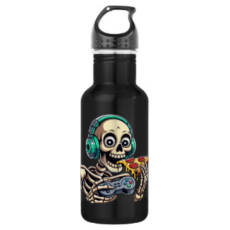 Skeleton's ultieme cheat-dag: Cheesy Pizza Gaming Waterfles