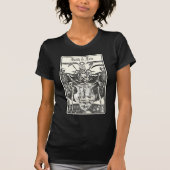 Skeletonschedels Macabre Victoriaans Gotisch T-shirt (Voorkant)
