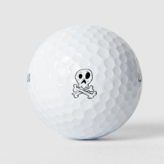 Skeletontwerp van de schedel golfballen