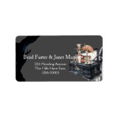 skeletpaar bruiloft etiket (Voorkant)