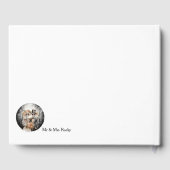 Skeletpaar bruiloft uitnodiging gastenboek (Achterkant)