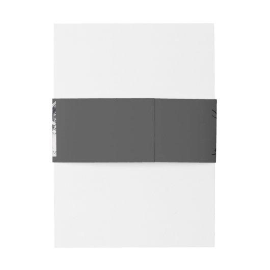 skeletpaar bruiloft uitnodigingen wikkel (Achterkant Voorbeeld)