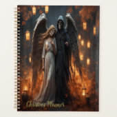 Skeletpaar, donkere engel planner (Voorkant)