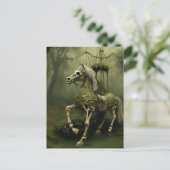 skeletpaard briefkaart (Staand voorkant)