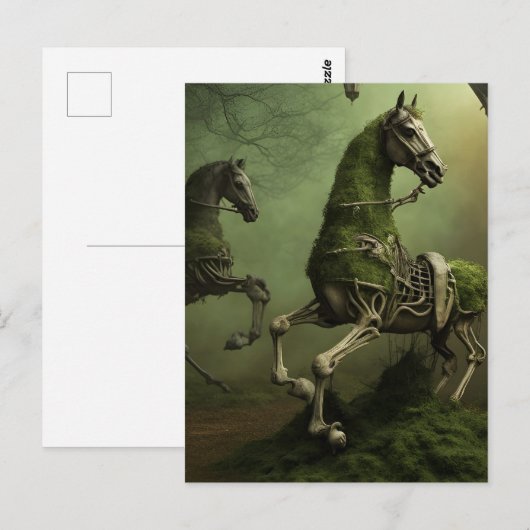 Skeletpaarden Briefkaart (Voorkant / Achterkant)