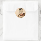 Skeletpak Ronde Sticker (Tas)
