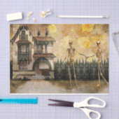 Skeletpapier voor het loskoppelen van halloween tissuepapier (Craft)