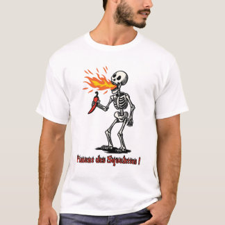 SKELETPEPER - grappige pittige keuken T-shirt