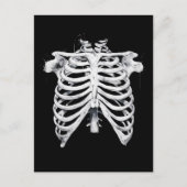 Skeletrib Cage Halloween Costuum Briefkaart (Voorkant)