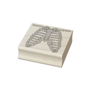 Skeletribben 2 illustratie kunststempel rubberstempel