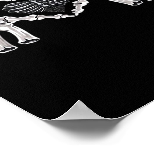 Skeletribben Handje Poster (Hoek)