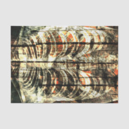 Skeletribbenkooi Beige Black Oranje  Tissuepapier