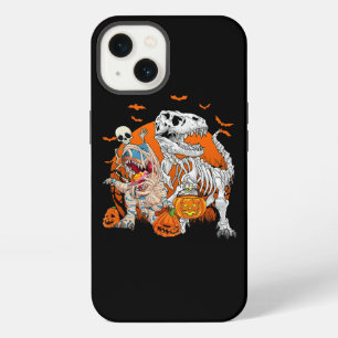 Skeletrijdende mummie dinosaurus T rex Halloween p iPhone 13 Hoesje