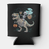 Skeletrog Dinosaur T rex Halloween Pumpkin Blikjeskoeler (Voorkant)