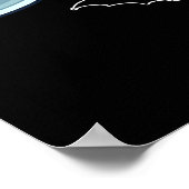 Skeletrog Riding Shark Funny Halloween Gifts Poster (Hoek)