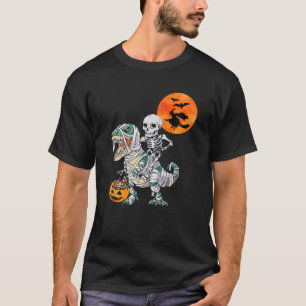 Skeletrog T Rex Dinosaur Mummy, Pumpkin Hall T-shirt