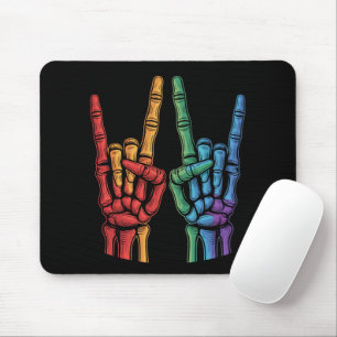 Skeletrots Hand LGBTQ Regenboogvlag Gay Pride Muismat