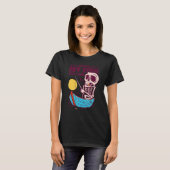 Skeletschedel van de Angel-visboot T-shirt (Voorkant volledig)