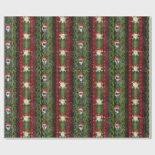 Skeletskelet Santa Hat Cadeaupapier (Vlak)