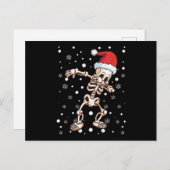 Skeletskelet voor kerstmis briefkaart (Voorkant / Achterkant)