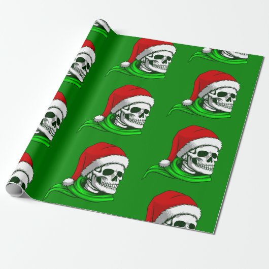 skeletskeletskelet voor kerst cadeaupapier (Uitgerold)