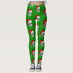 skeletskeletskelet voor kerst leggings