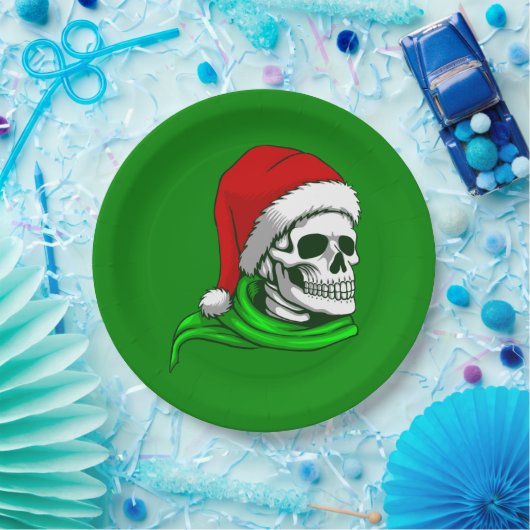 skeletskeletskelet voor kerst papieren bordje (Feest)