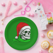 skeletskeletskelet voor kerst papieren bordje (Feest)