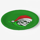 skeletskeletskelet voor kerst papieren bordje (Gekanteld)