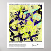 Skeletskeletsmaakstof Quatrefoil Poster (Voorkant)