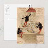 Skeletspapier Briefkaart (Voorkant / Achterkant)