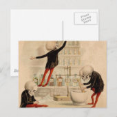 Skeletspapier Briefkaart (Voorkant / Achterkant)