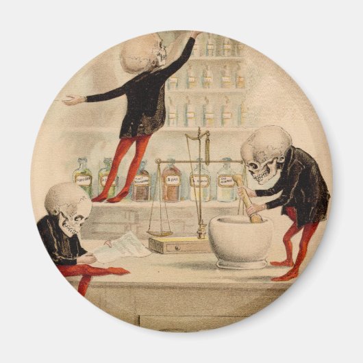 Skeletspapier Magneet (Voorkant)