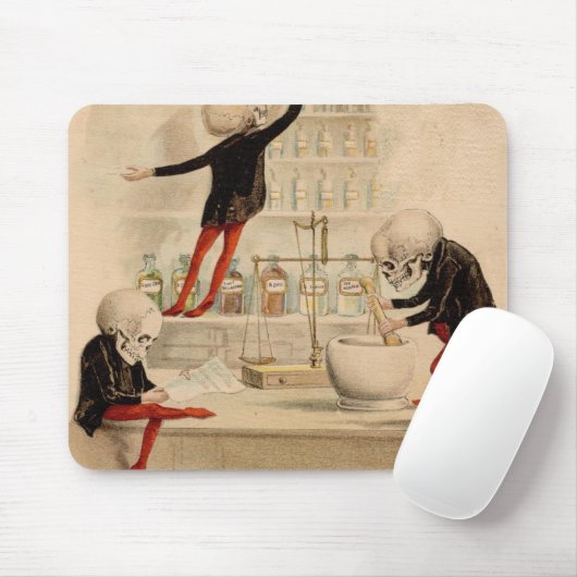 Skeletspapier Muismat (Met muis)