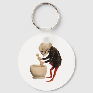 Skeletspapier Sleutelhanger