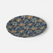 Skeletspatroon Cool Spooky Halloween Party Papieren Bordje (Gekanteld)